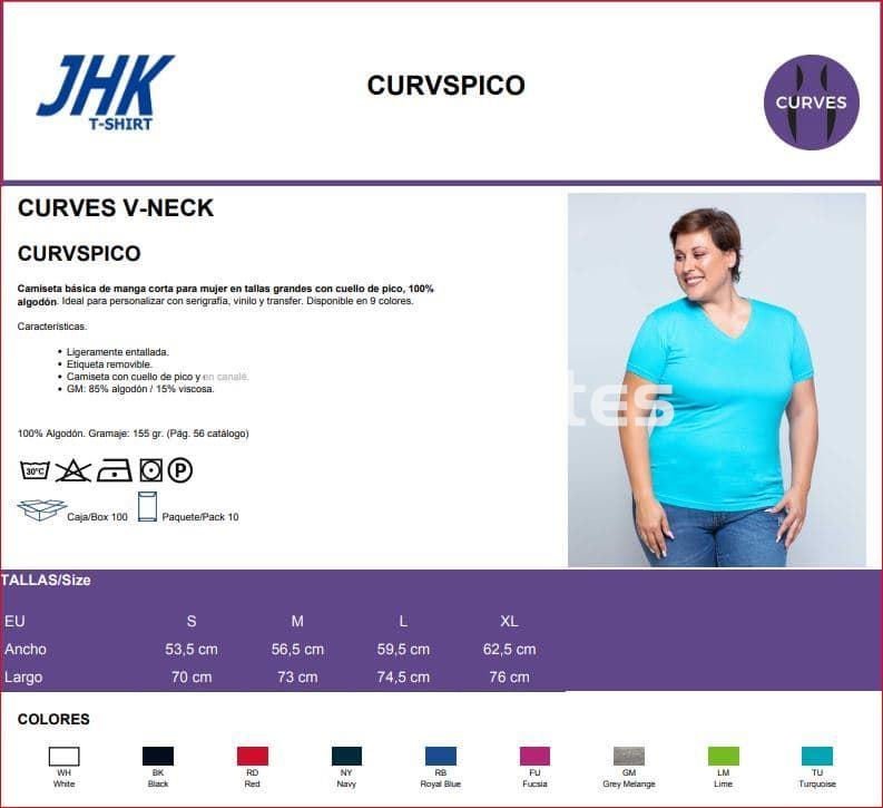 CURVES V-NECK REF: CURVSPICO - Imagen 2