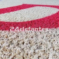 Felpudos de fibra COCO, natural. Con base de PVC caucho, alta calidad. - Imagen 1