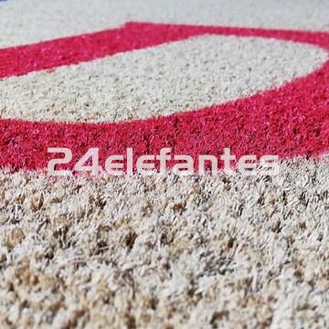 Felpudos de fibra COCO, natural. Con base de PVC caucho, alta calidad. - Imagen 1