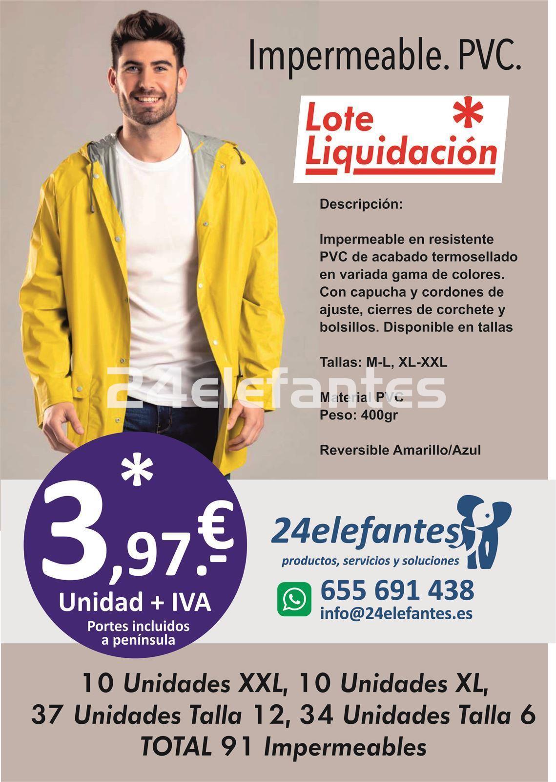 Impermeable PVC, Liquidación Lote - Imagen 1