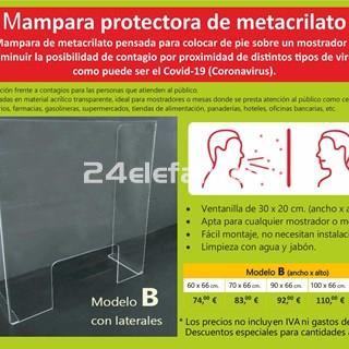 MAMPARA PROTECCIÓN ANTICONTAGIO, MODELO B - Imagen 1