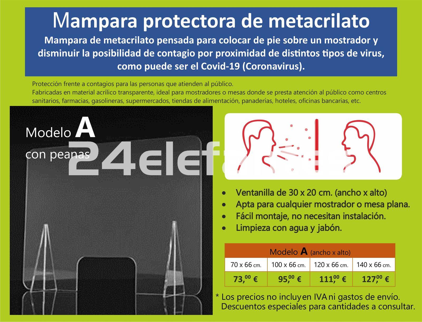 MAMPARAS DE PROTECCIÓN ANTICONTAGIO - Imagen 1