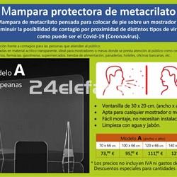 MAMPARAS DE PROTECCIÓN ANTICONTAGIO - Imagen 1