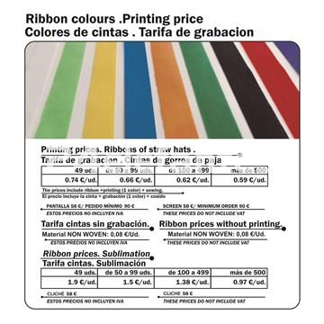 Tarifa Cintas de colores para personalizar - Imagen 1